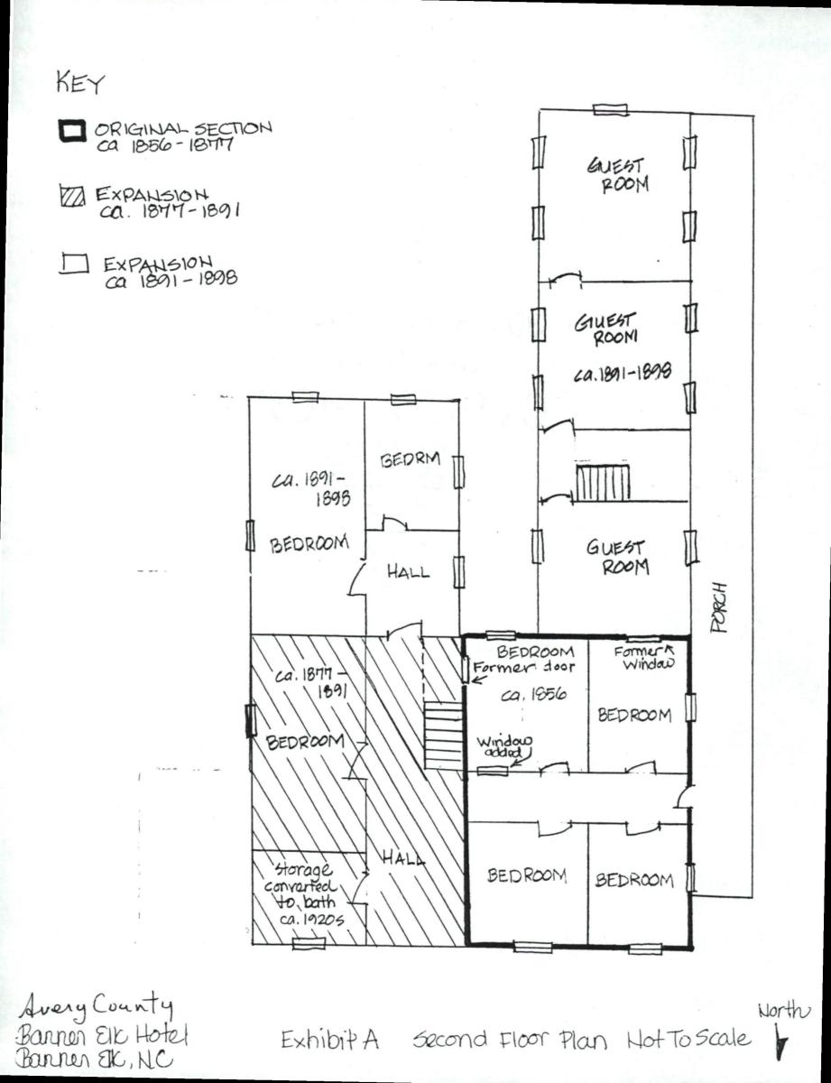 Banner Elk Hotel - Floor Plan Drawing