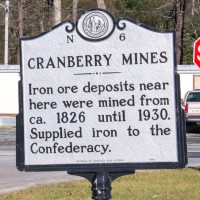 Cranberry Mines Historical Marker