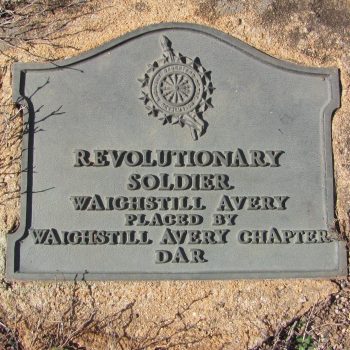 Waightstill Avery Historical Marker - Daughters of the American Revolution