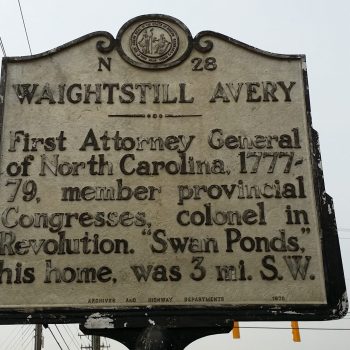 Waightstill Avery Marker